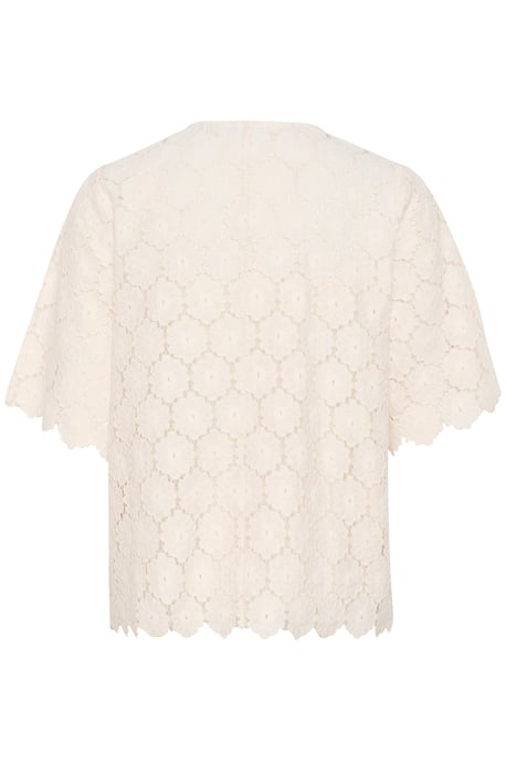 Kurzarm-Bluse Lockere Passform Sea Salt - Image 5