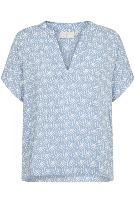 Kurzarm-Bluse Regular fit Blue/Moonstruck Print - Image 4