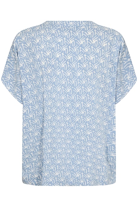 Kurzarm-Bluse Regular fit Blue/Moonstruck Print - Image 5