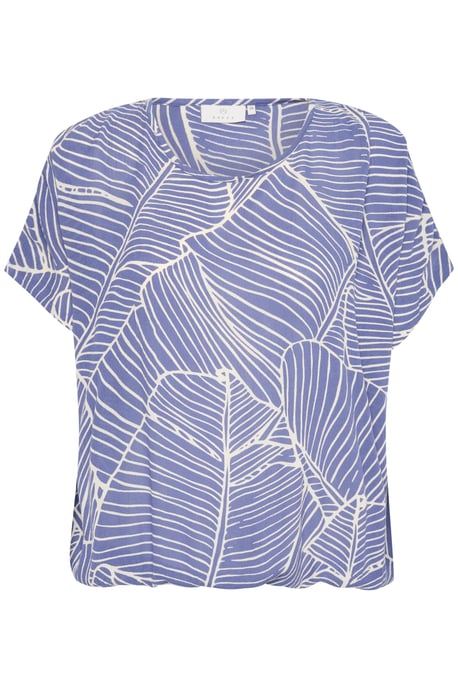 Ärmellose Bluse Loose fit Indigo Blue/Turtledove Leaf - Image 4