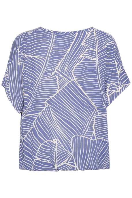 Ärmellose Bluse Loose fit Indigo Blue/Turtledove Leaf - Image 5