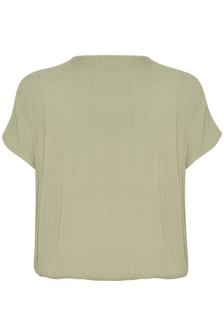 Kurzarm-Bluse Loose fit Oil Green - Image 5