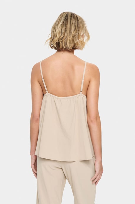 Ärmellose Bluse Lockere Passform Plaza Taupe - Image 3