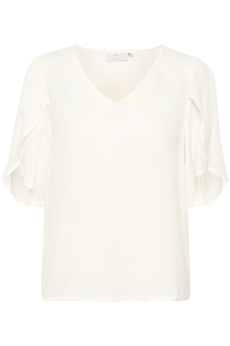 Kurzarm-Bluse Loose fit Chalk white - Image 3