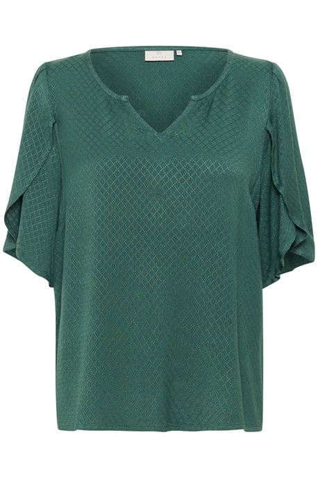 Kurzarm-Bluse Loose fit Garden Topiary green - Image 4