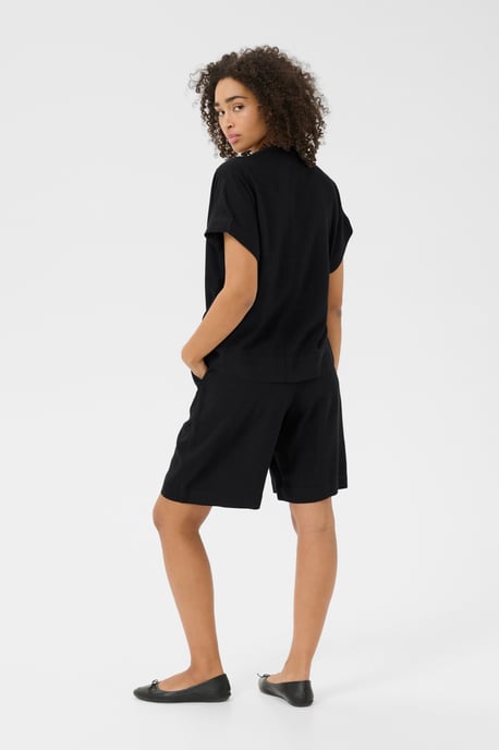 Kurzarm-Bluse Loose fit Black - Image 4