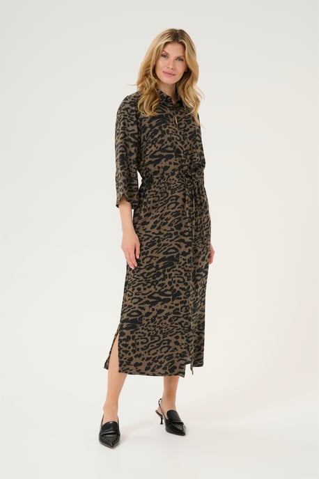 Kleid Loose fit Major Brown/Black Leopard - Image 1