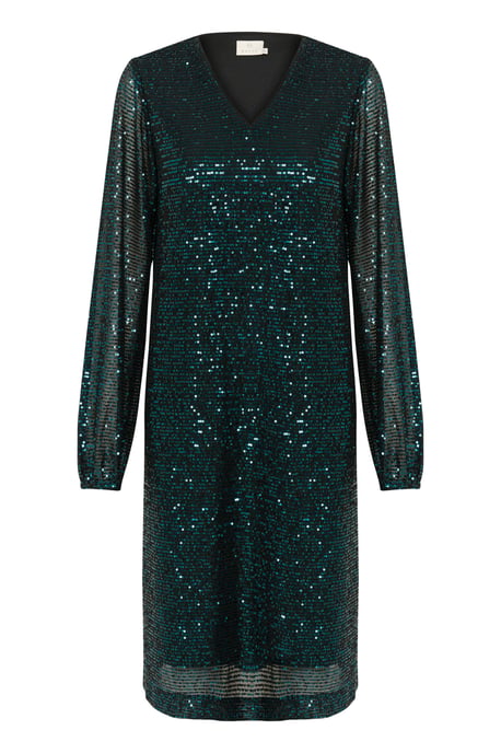 Jerseykleid A-shape Dark Green Sequin - Image 4