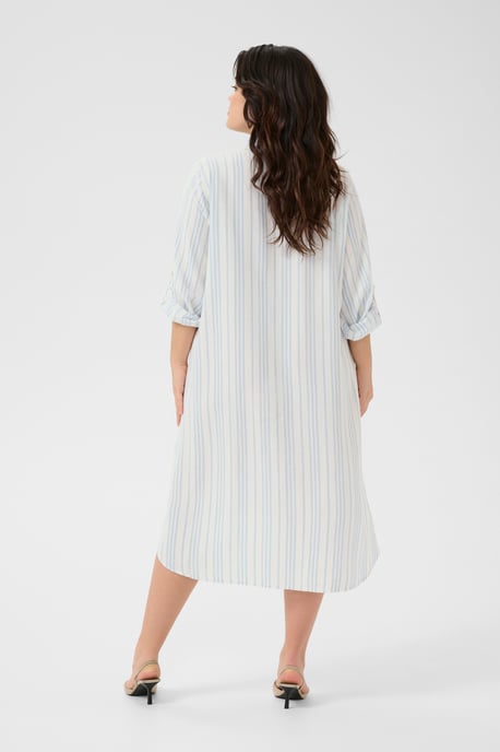 Kleid Loose fit Chalk/Soft Chambray Stripe white blue - Image 3
