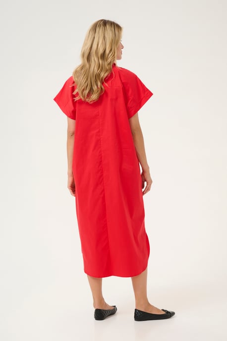 Kleid Oversize fit Fiery Red - Image 3