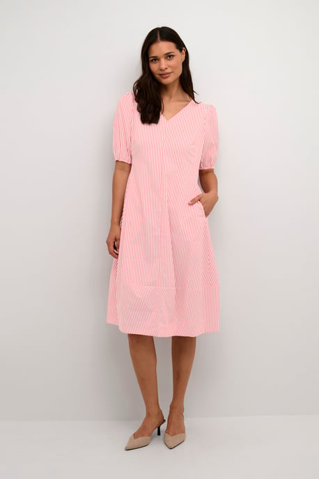 Kleid Casual fit White/Red Stripe white red - Image 1
