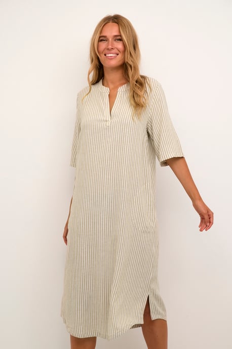Kleid Relaxed fit Chinchilla/Chalk Stripe multicolour - Image 3