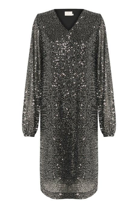 Jerseykleid A-shape Silver Sequin - Image 4