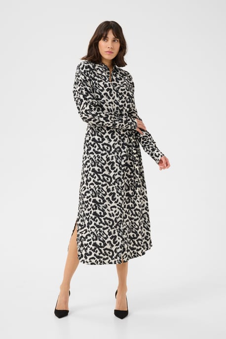 Kleid Baggy fit White/Black Leopard white black - Image 1