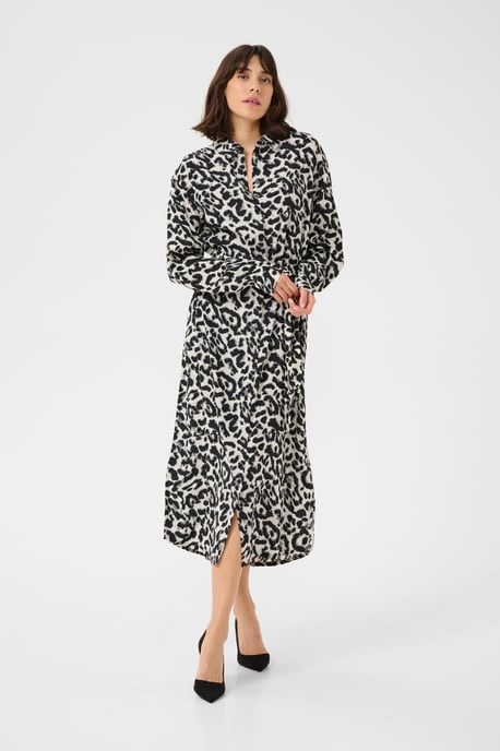 Kleid Baggy fit White/Black Leopard white black - Image 2