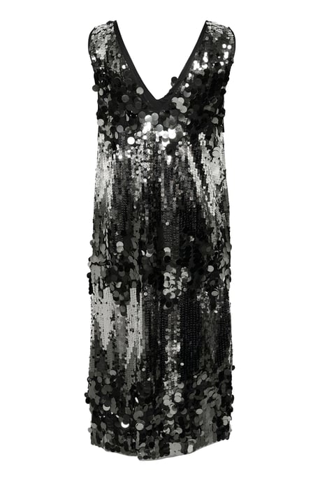 Jerseykleid Straight fit Silver Zig Zag silver - Image 5