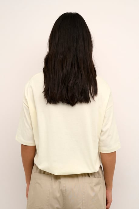 T-shirt Oversize fit Turtledove offwhite - Image 3