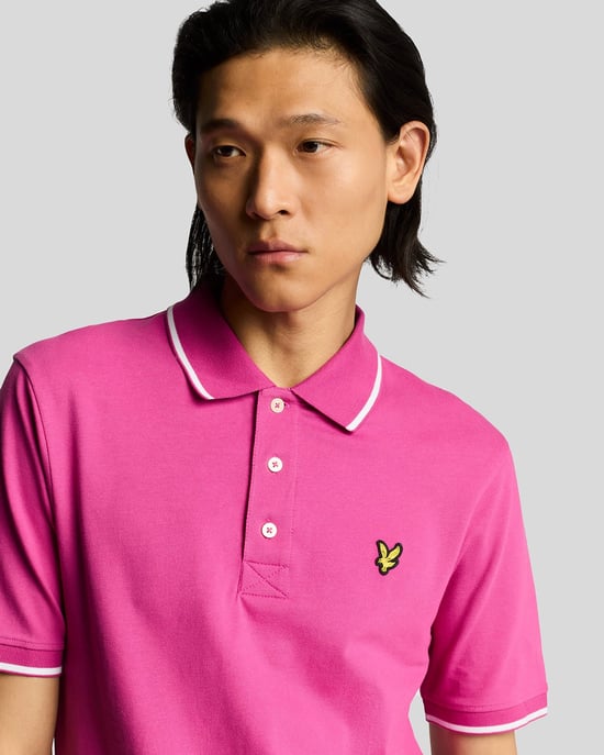 Lyle & Scott Poloshirt mit Streifen - Türkis - Image 4