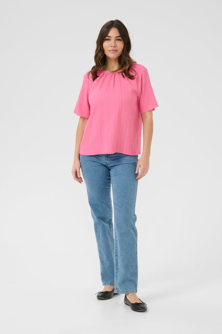 Kurzarm-Bluse Regular fit Azalea Pink CC pink - Image 1