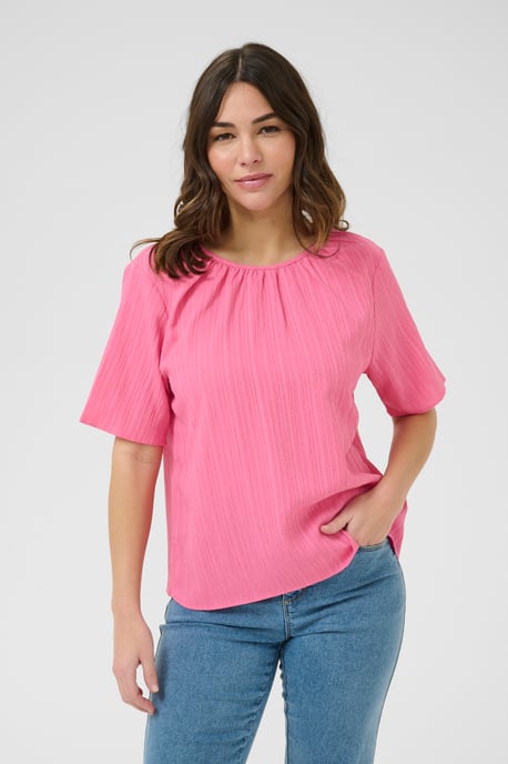 Kurzarm-Bluse Regular fit Azalea Pink CC pink - Image 3
