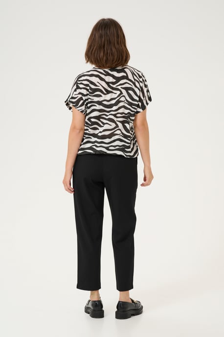 Ärmellose Bluse Loose fit Black/Chalk Animal Print - Image 2