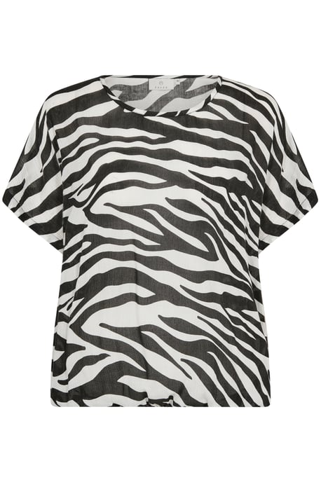 Ärmellose Bluse Loose fit Black/Chalk Animal Print - Image 4