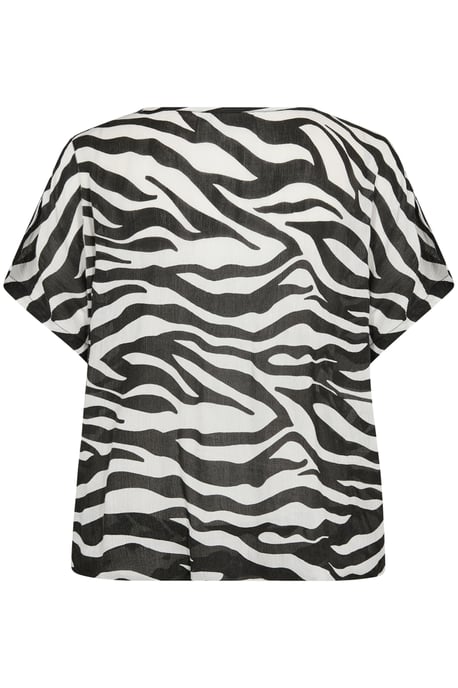 Ärmellose Bluse Loose fit Black/Chalk Animal Print - Image 5