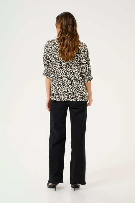 Kurzarm-Bluse Regular fit Multi Color Leo Print leopard - Image 2