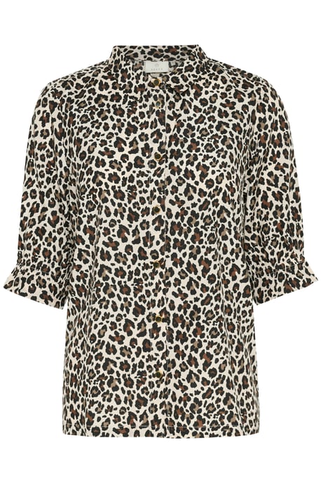 Kurzarm-Bluse Regular fit Multi Color Leo Print leopard - Image 4