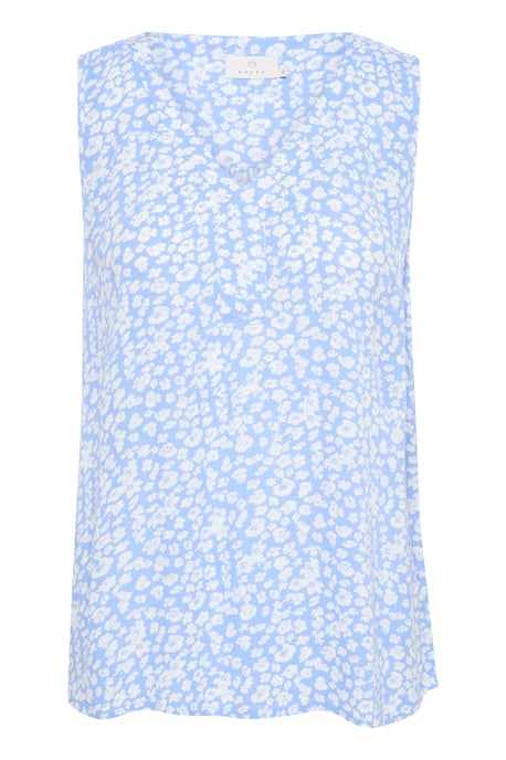 Ärmellose Bluse Regular fit Vista Blue / Chalk Flower floral - Image 4