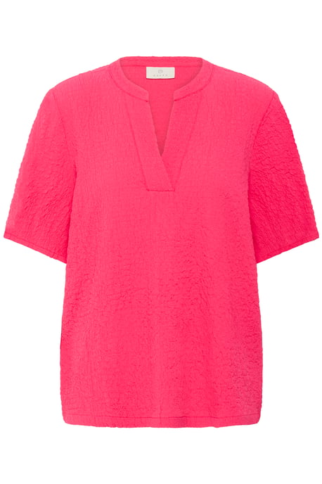 Kurzarm-Bluse Regular fit Raspberry pink - Image 5