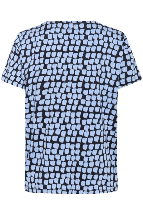 Kurzarm-Bluse Regular fit Black/Blue Graphic Dot black blue - Image 5