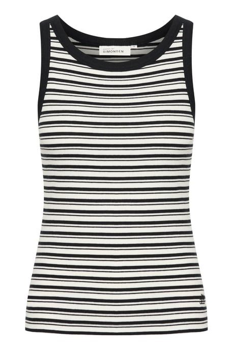 Jerseytop Slim fit Ova black stripe black white - Image 4