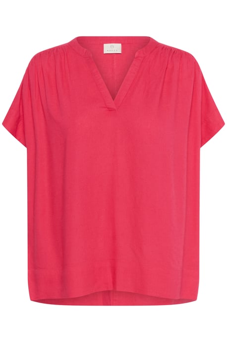 Kurzarm-Bluse Loose fit Raspberry pink - Image 4
