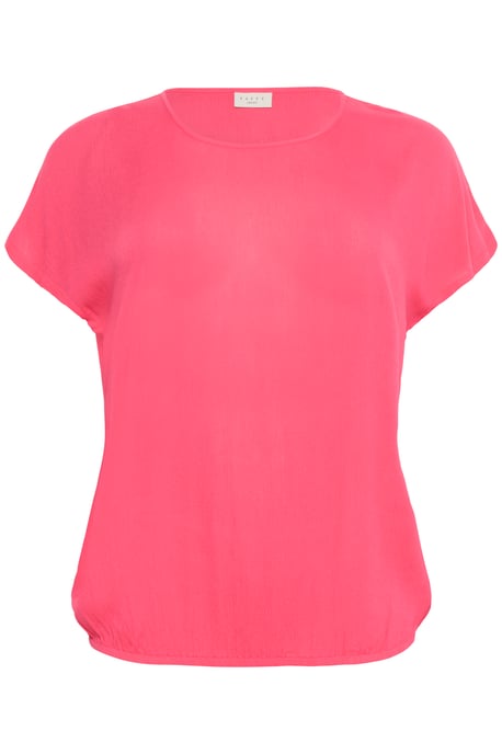 Kurzarm-Bluse Loose fit Raspberry pink - Image 4