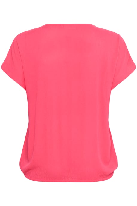 Kurzarm-Bluse Loose fit Raspberry pink - Image 5
