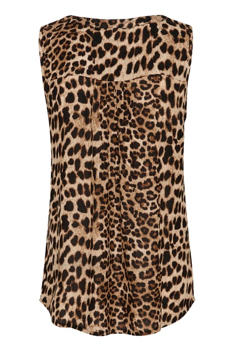 Ärmellose Bluse Regular fit Classic Leopard - Image 5