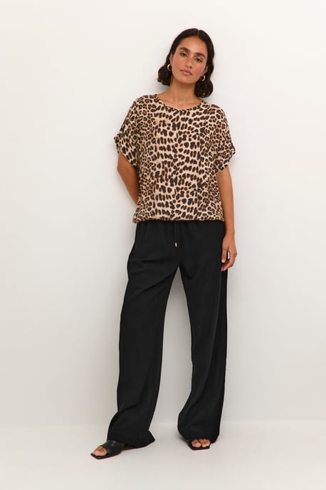 Ärmellose Bluse Loose fit Classic Leopard - Image 1