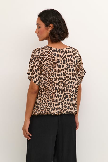 Ärmellose Bluse Loose fit Classic Leopard - Image 3