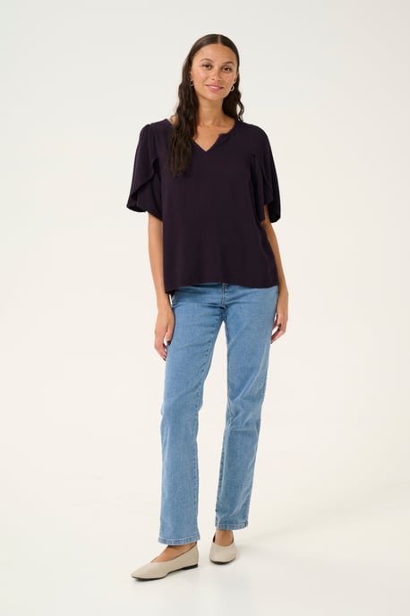 Kurzarm-Bluse Loose fit Dawn Purple - Image 2