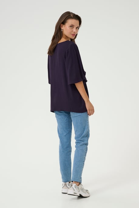 Kurzarm-Bluse Loose fit Dawn Purple - Image 3