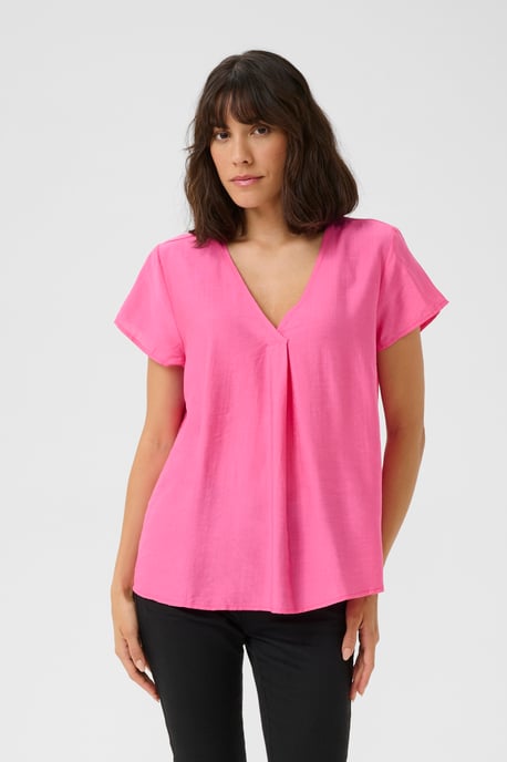 Kurzarm-Bluse Regular fit Azalea Pink CC pink - Image 3