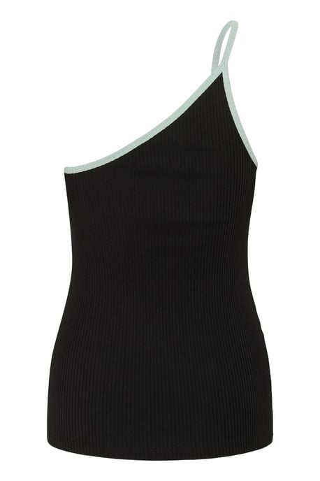 Jerseytop Slim fit Black with Silver Blue - Image 5