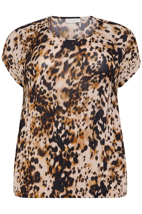Kurzarm-Bluse Loose fit Leopard Print - Image 4