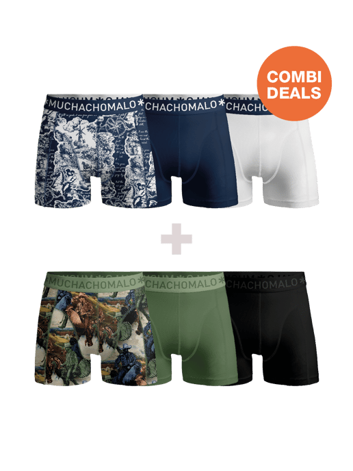 Muchachomalo Herren Boxershorts – 3+3 Stück – Herren Unterhosen - Image 1