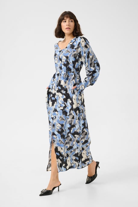 Kleid Loose fit Black/Blue Graphic Strokes - Image 1