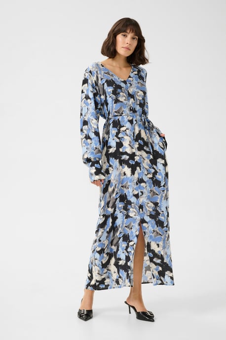 Kleid Loose fit Black/Blue Graphic Strokes - Image 2