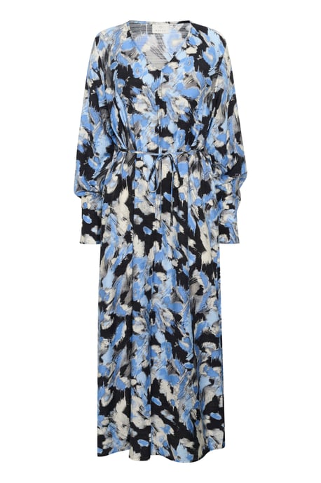 Kleid Loose fit Black/Blue Graphic Strokes - Image 4
