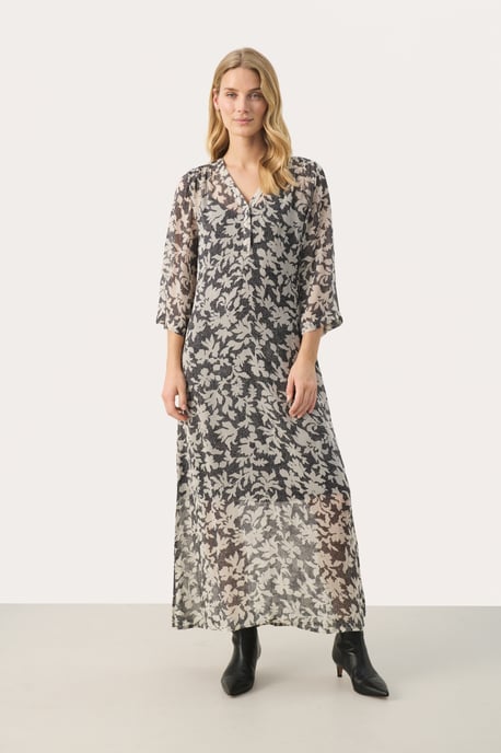 Kleid Gerade Passform Black Stitch Leaf print black multi - Image 1