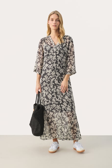 Kleid Gerade Passform Black Stitch Leaf print black multi - Image 2